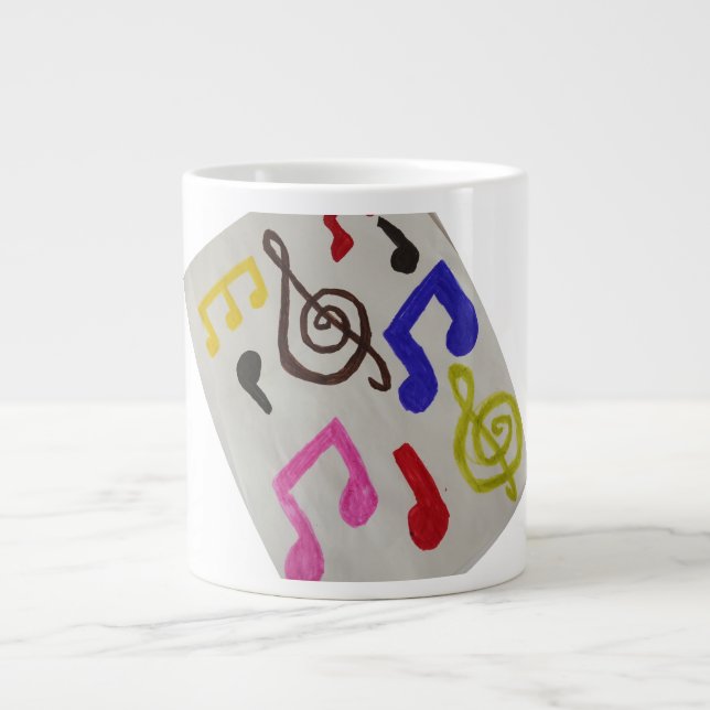 Grande Tasse marrant noir mug joli joli joli cool mignon (Devant)