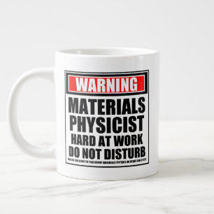 Grande Tasse Matériel D'Avertissement Physique Dur Au Travail