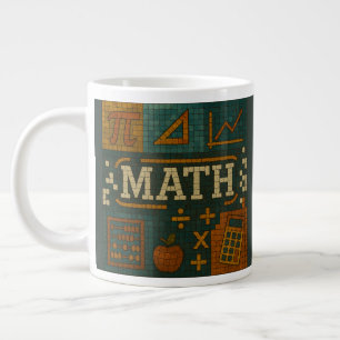 Grande Tasse mathématique style mosaïque, idéal pour un cadeau