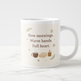 Grande Tasse Matins de Décembre | Matins lents. Mains chaudes.
