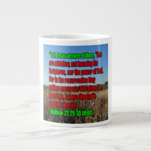 Grande Tasse Matthieu 22:29–30 WEBU Mug