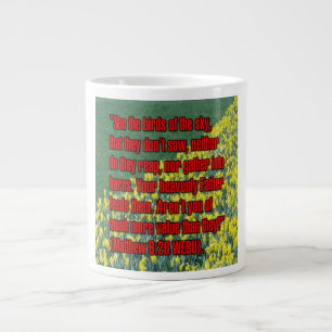 Grande Tasse Matthieu 6:26 WEBU Mug