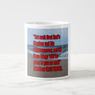 Grande Tasse Matthieu 6:33 WEBU Mug