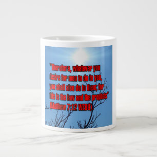 Grande Tasse Matthieu 7:12 WEBU Mug