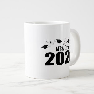 Grande Tasse MBA Grad 2020 Casquettes Et Diplômes (Noir)