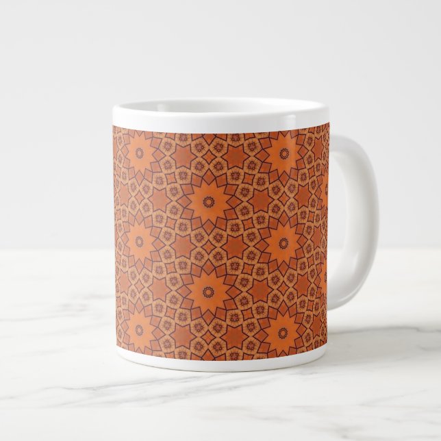 Grande Tasse Médaillon étoilé sunbaked (Devant droit)