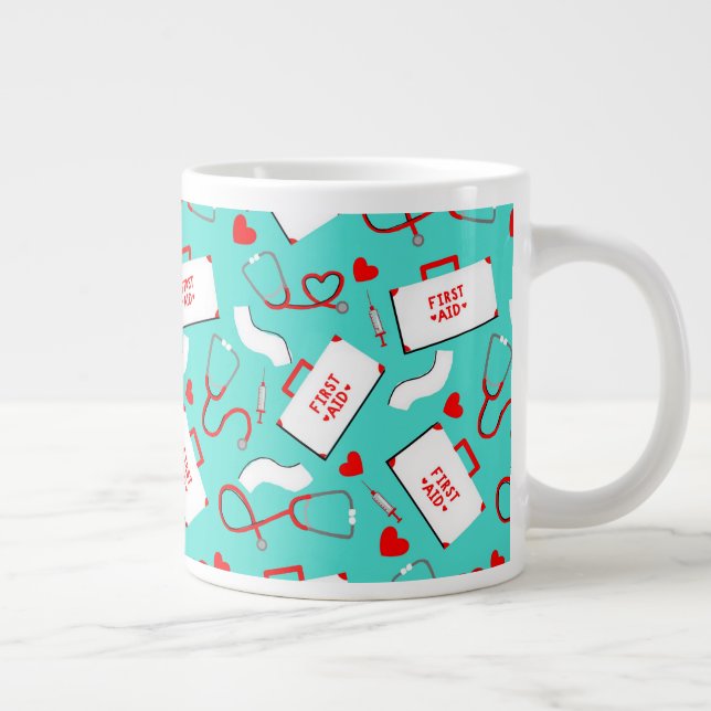 Grande Tasse Médecin / Infirmière / Médicale (Droite)