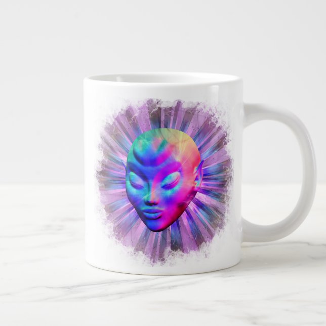 Grande Tasse Méditation psychédélique Alien (Droite)