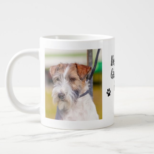Grande Tasse Meilleur Chien Grand-Père Jamais Photo Chien (Gauche)