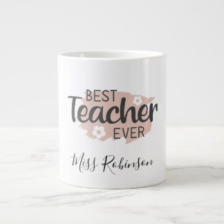 Grande Tasse Meilleur Enseignant Jamais Esthétique Remerciement