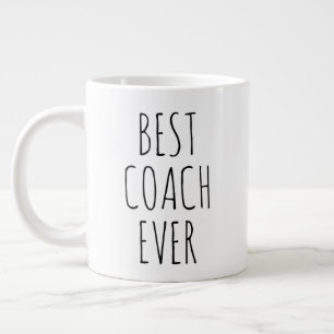 Grande Tasse "Meilleur Entraîneur Jamais" Simple Foyer Moderne