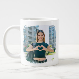 Grande Tasse Meilleur Papa de Tous les Temps Photo avec Bordure