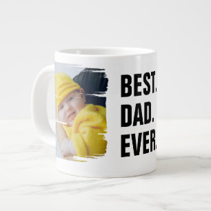 Grande Tasse Meilleur Papa Ever 2 Photo Scribble Cadre Personna