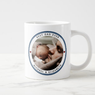 Grande Tasse Meilleur papa jamais Fête des pères Deux photos Co