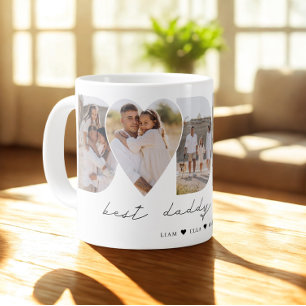 Grande Tasse Meilleur papa jamais photo moderne Collage Fête de