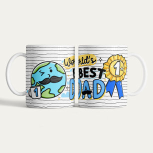 Grande Tasse Meilleur papa Mug Cadeau de la Fête du Père