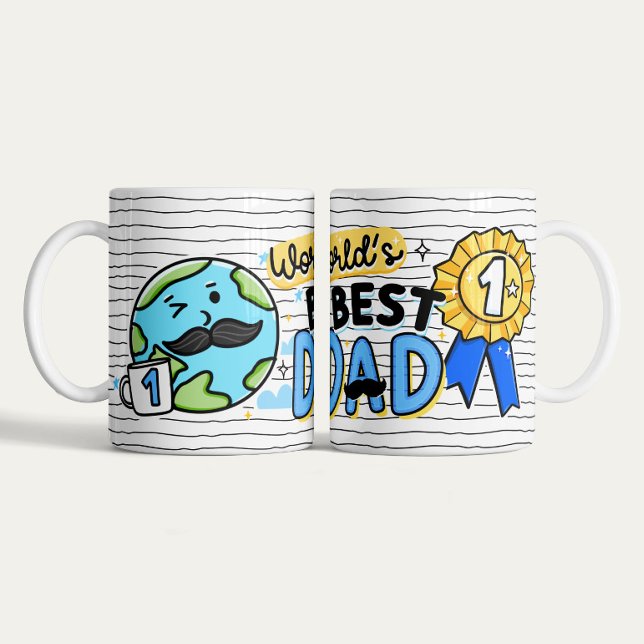 Grande Tasse Meilleur papa Mug Cadeau de la Fête du Père (Créateur téléchargé)