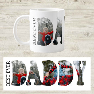 Grande Tasse Meilleur Papa Mug Photo, Anniversaire du Père pers