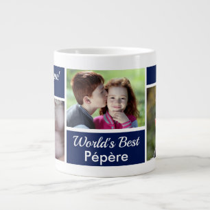 Grande Tasse Meilleur Pépère photo Collage de photos Géant Café