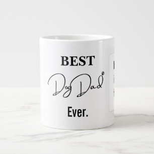 Grande Tasse Meilleur père de chien   Texte manuscrit d'une seu