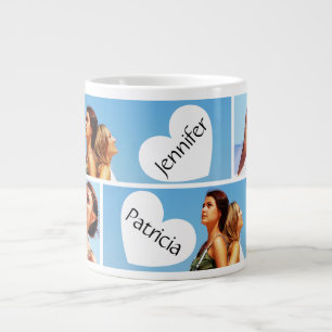 Grande Tasse Meilleure amie - Collage de photos souvenirs