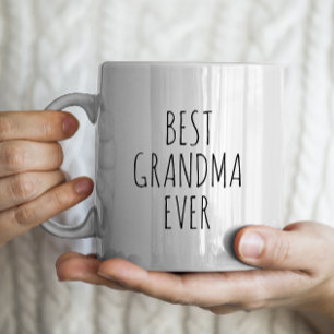 Grande Tasse "Meilleure grand-mère jamais" Simple et moderne fe