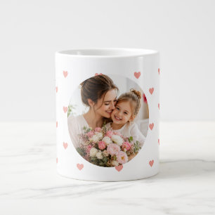 Grande Tasse Meilleure Maman Ever Petit Cœur Photo Fête des Mèr