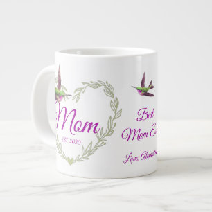 Grande Tasse Meilleure maman Jamais Coeur Hummingbird
