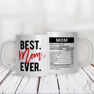 Grande Tasse Meilleure maman jamais rouge + la valeur nutritive