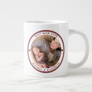 Grande Tasse Meilleure Maman Jour des Mères Deux photos Collage