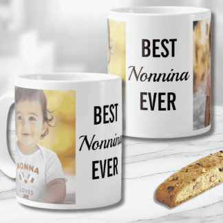 Grande Tasse Meilleure Nonnina Jamais Mug avec Photos Personnal
