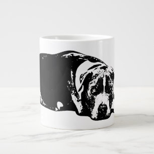 Grande Tasse Mélange Pitbull Monochrome Gaze Mug