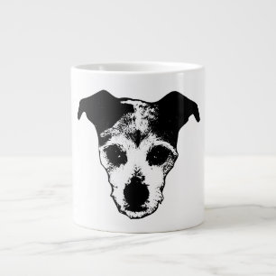 Grande Tasse Mélange Terrier Recherche Portrait Mug
