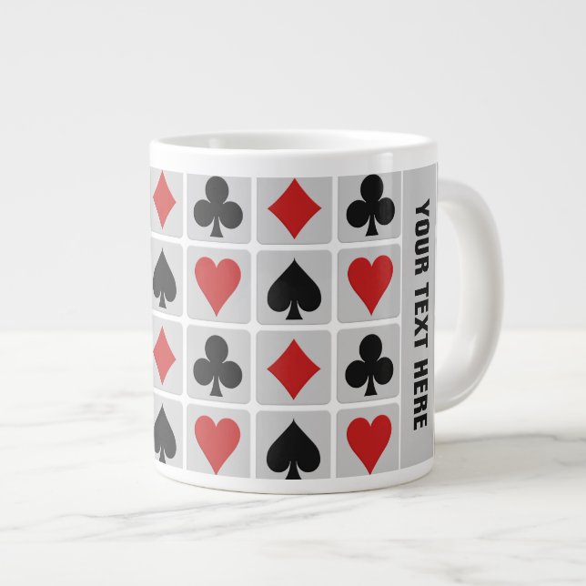 Grande Tasse Mémoires personnalisées du lecteur de carte (Devant droit)