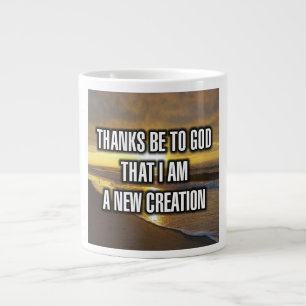 Grande Tasse Merci à Dieu d'être une nouvelle création Mug