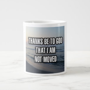 Grande Tasse Merci À Dieu Que Je Ne Sois Pas Déplacé Mug