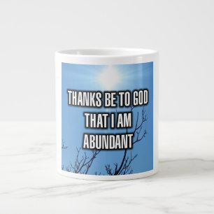 Grande Tasse Merci À Dieu Que Je Suis Abondante Mug