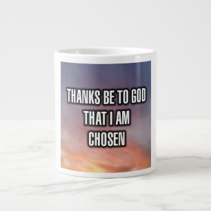 Grande Tasse Merci À Dieu Que Je Suis Choisi Mug