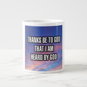 Grande Tasse Merci À Dieu Que Je Suis Entendu Par Dieu Mug