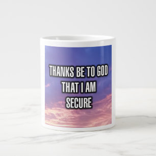 Grande Tasse Merci À Dieu Que Je Suis Sécurisé Mug
