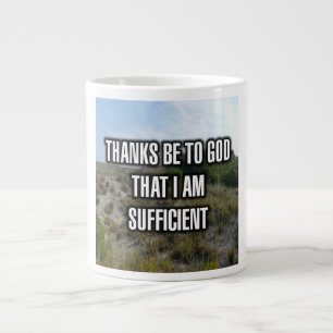 Grande Tasse Merci À Dieu Que Je Suive Suffisamment Mug