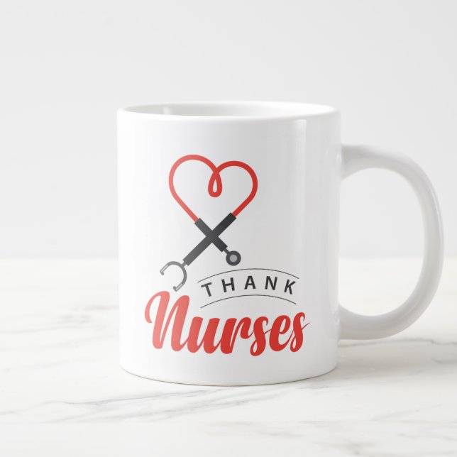 Grande Tasse Merci aux infirmières (Droite)