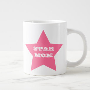 Grande Tasse Mère's Day Star Maman   Jumbo Mug en étoile rose
