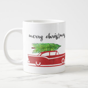 Grande Tasse Merry Christmas Coffee Mug Retro