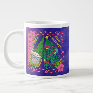 GRANDE TASSE MERRY CHRISTMAS PERSONNALISÉ AVEC GNOME XMAS TREE