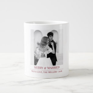 Grande Tasse Merry & Married - Noël personnalisé pour jeunes ma