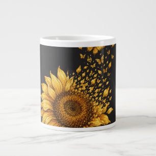 Grande Tasse Métamorphose du Tournesol Doré