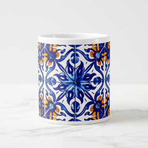 Grande Tasse Mexique Talavera Terracotta Carrelage Design No 8