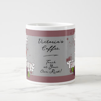 Grande Tasse Mignon & j'aime les vrais crimes.–Nom personnalisé