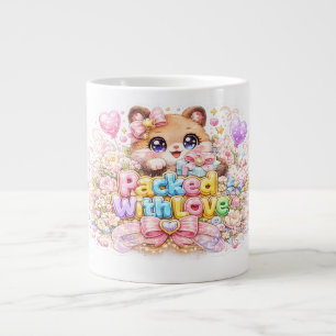 Grande Tasse Mignon Kawaii Rempli d'Amour Ours en Peluche Paste